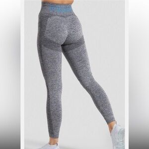 Gymshark Flex High Waisted Leggings - Blue/Grey